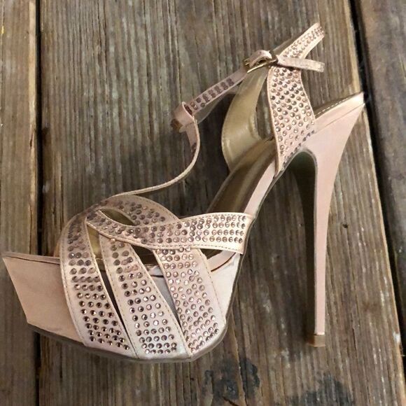 Alba champagne high heels - Picture 2 of 6